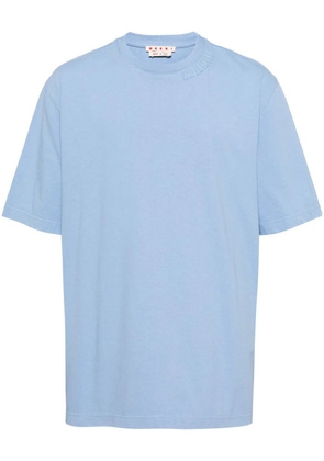 Marni logo-patch cotton T-shirt - White