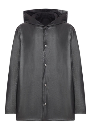 Rick Owens hooded button-fastening jacket - Black
