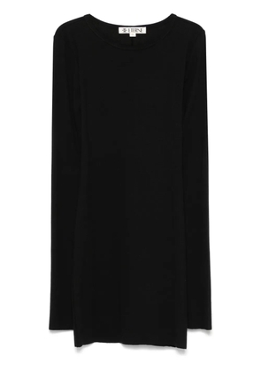 ETERNE long-sleeve crew-neck mini dress - Black