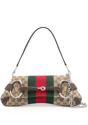 Gucci medium Horsebit Chain shoulder bag - Neutrals
