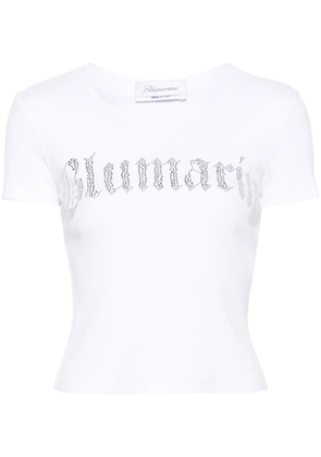 Blumarine rhinestone-embellished T-shirt - White