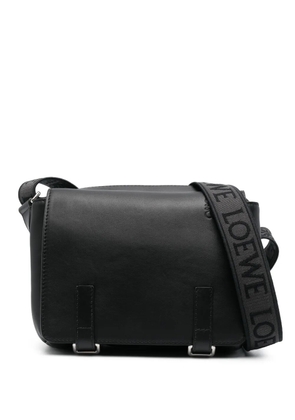 LOEWE small Military leather messenger bag - Black