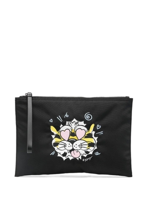 Kenzo large Tiger clutch bag - Black