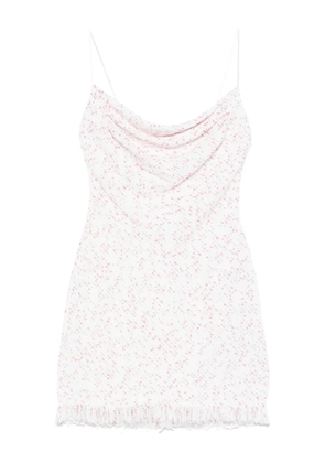 Balmain fringed dress - White