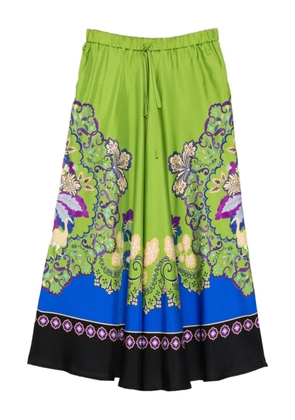 La DoubleJ floral-print maxi skirt - Green