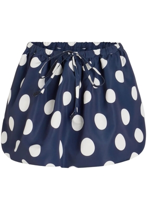 Patou Puffy faille mini skirt - Blue