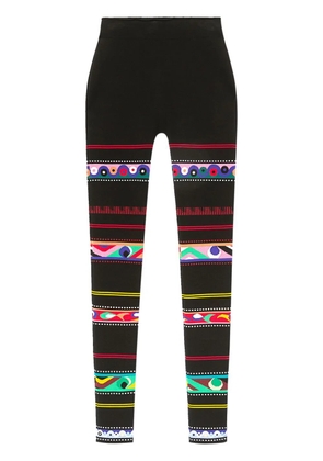 PUCCI abstract-print stirrup leggings - Black