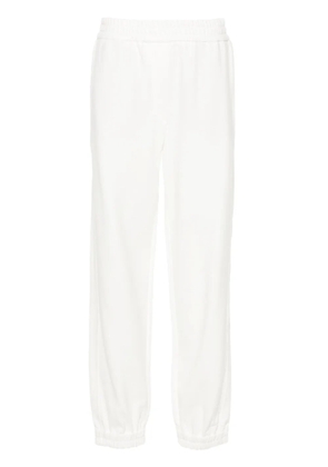 Brunello Cucinelli elasticated-waistband track pants - White