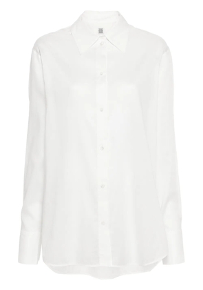 TOTEME long-sleeve cotton shirt - White