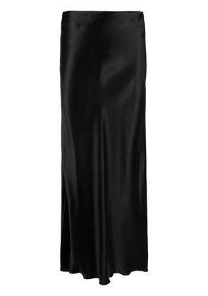Forte Forte high-waisted satin midi skirt - Black