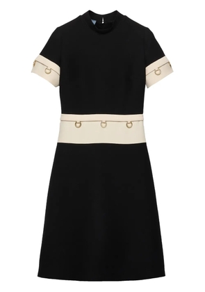 Prada ring-detail midi dress - Black