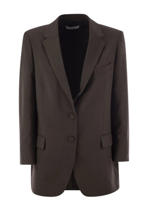 SAULINA Antonia Button Single-Breasted Jacket - Brown