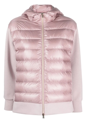 Herno padded-panels hooded jacket - Purple