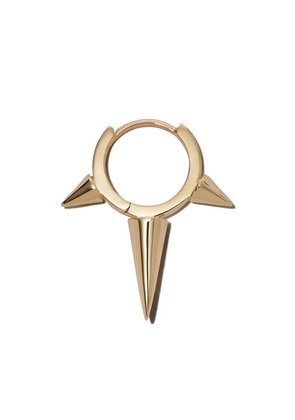 MARIA TASH 18kt yellow gold triple spike huggie earring
