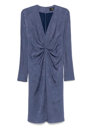 ETRO jacquard midi dress - Blue