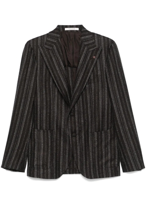 Tagliatore striped blazer - Brown