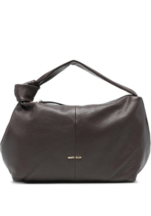 Marc Ellis Angie knot leather tote bag - Brown