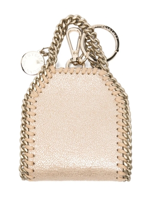 Stella McCartney Falabella airpods case keyring - Neutrals