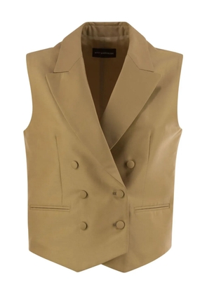 mvp wardrobe double-breasted waistcoat - Neutrals