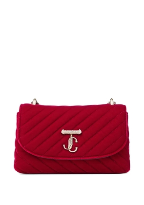 Jimmy Choo logo-patch cross body bag - Red
