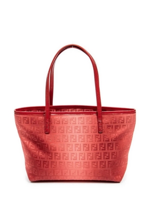 Fendi Pre-Owned Zucca canvas tote bag - Red