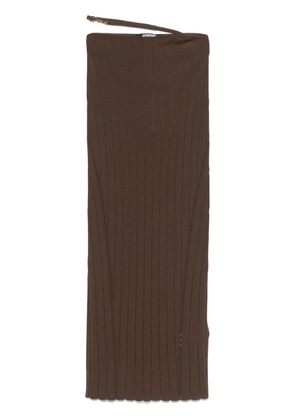 Jacquemus La jupe Pralù midi skirt - Brown