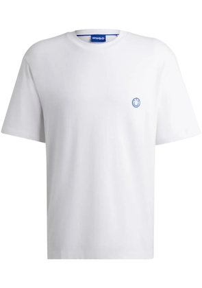 HUGO logo-appliqué T-shirt - White