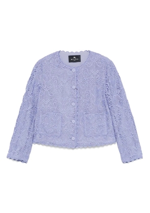 ETRO embroidered jacket - Purple