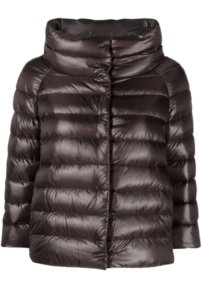 Herno high-neck puffer jacket - Brown