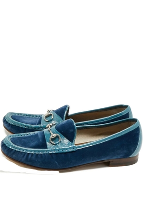 Gucci Pre-Owned horsebit-detail loafers - Blue