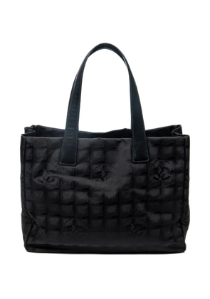 CHANEL Pre-Owned 2005-2006 New Travel Line logo jacquard tote bag - Black