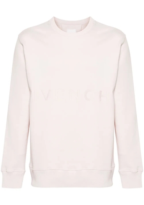Givenchy logo-embroidered cotton sweatshirt - Pink