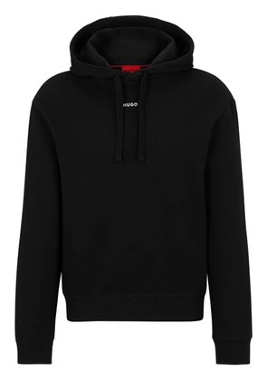 HUGO Dapo logo-print drawstring hoodie - Black