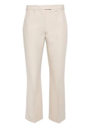 'S Max Mara Fatina crepe tailored trousers - Neutrals