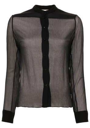 Chloé chiffon-crepe silk shirt - Blue