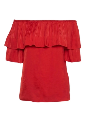 Maje ruffled top - Red
