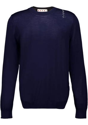 Marni embroidered sweater - Blue