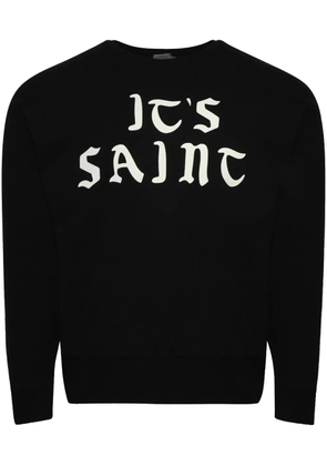 SAINT MXXXXXX logo-print sweatshirt - Black