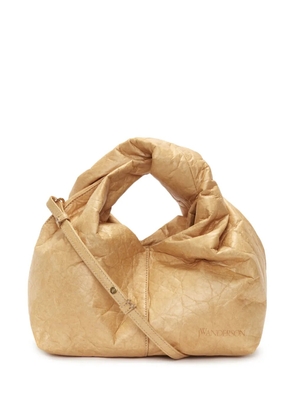 JW Anderson Twister crinkle-finish crossbody bag - Neutrals