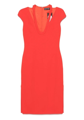 David Koma cady midi dress - Orange