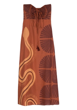Johanna Ortiz Mother Of All Waters maxi dress - Brown
