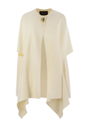 Fabiana Filippi jewelled-button cashmere cape - Neutrals