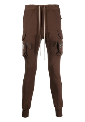 Rick Owens drawstring drop-crotch track pants - Brown