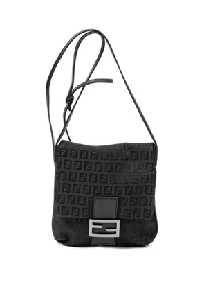 Fendi Pre-Owned Zucchino-pattern shoulder bag - Black