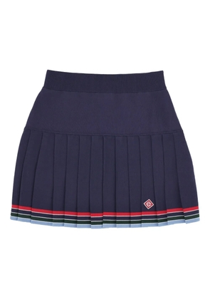 Casablanca pleated mini skirt - Blue