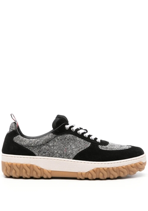 Thom Browne Letterman tweed sneakers - Black