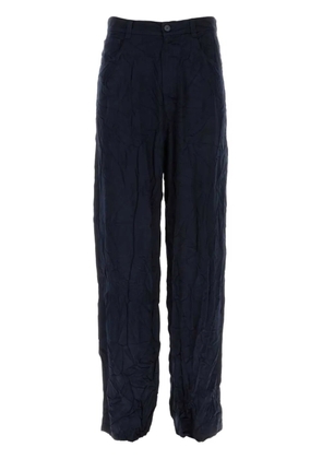 Balenciaga high-waist straight-leg trousers - Black