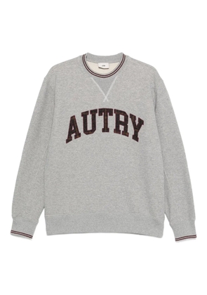 Autry logo-embroidered crew-neck sweatshirt - Grey