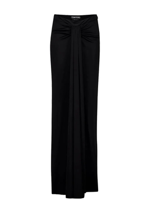 TOM FORD draped gathered maxi skirt - Black