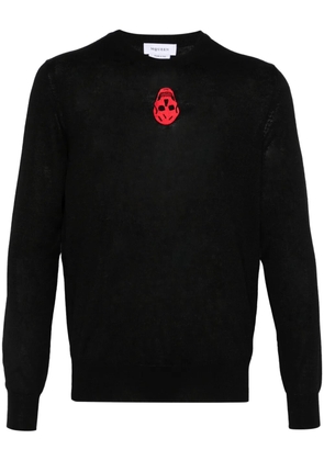 Alexander McQueen inverted skull-embroidered sweater - Black